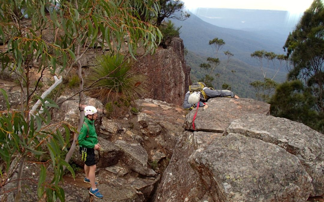 Abseiling Castle Head